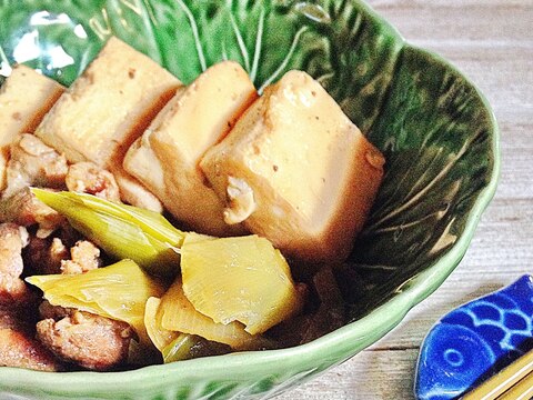 ほっこりする味♩肉豆腐